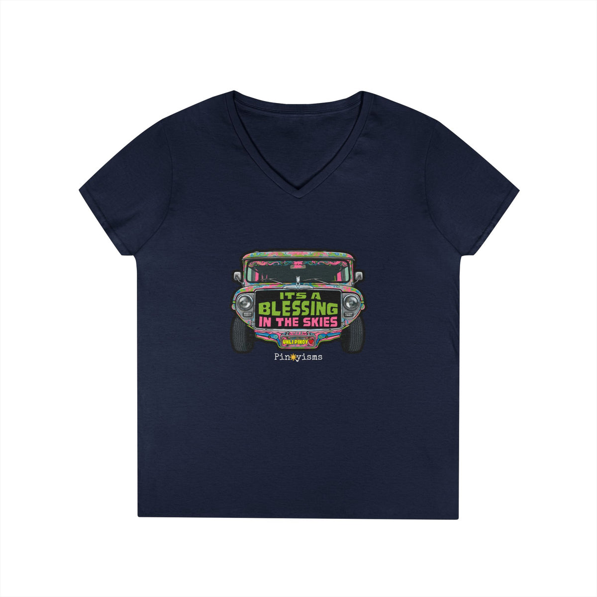 It's A Blessing In The Sky Jeepney V-neck Shirt