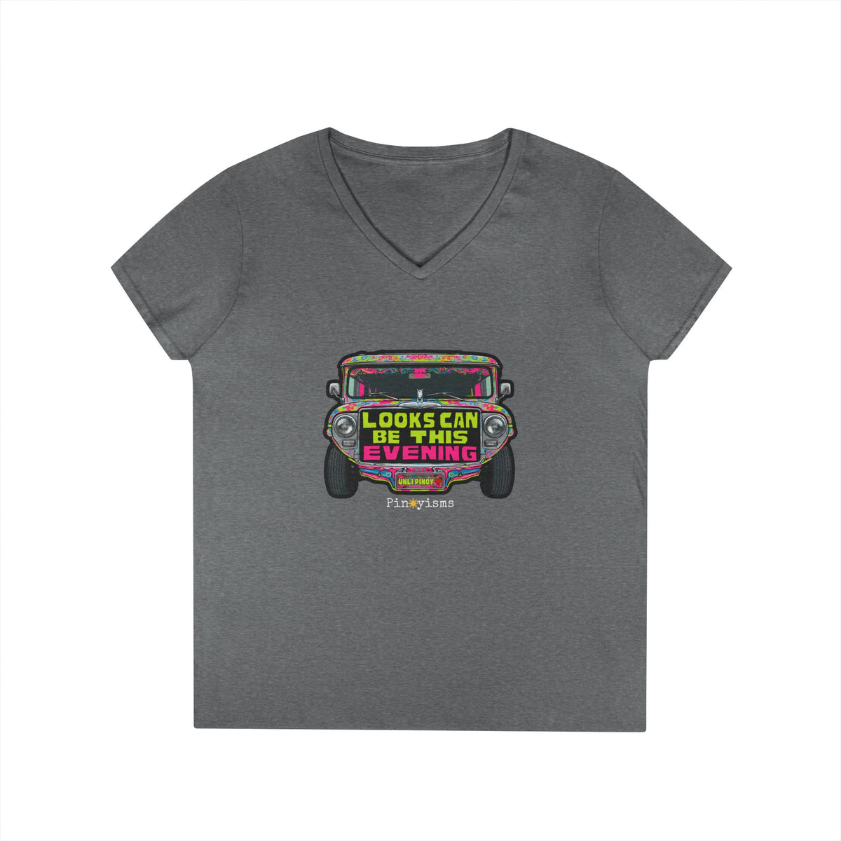 Looks Can Be This Evening Jeepney V-neck Shirt
