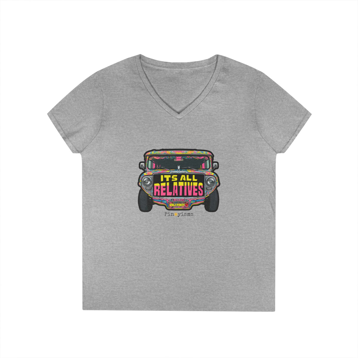 It's All Relatives Jeepney V-neck Shirt