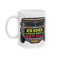 God Knows Judas Not Pay Jeepney White Mug