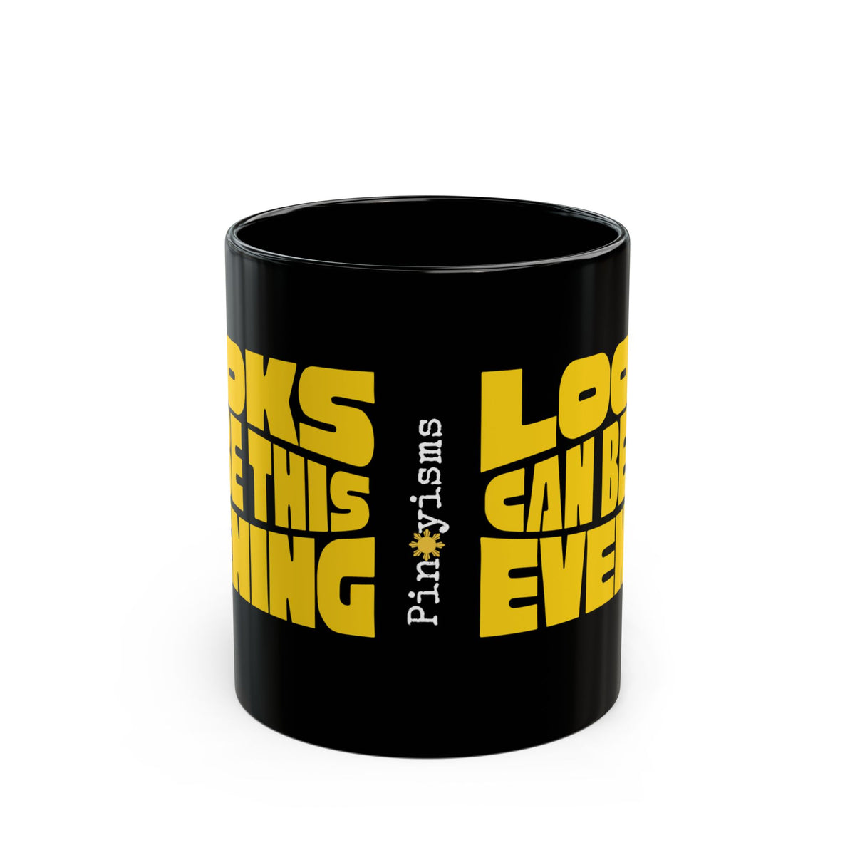 Looks Can Be This Evening Black Mug