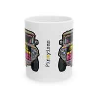 It's All Relatives Jeepney White Mug