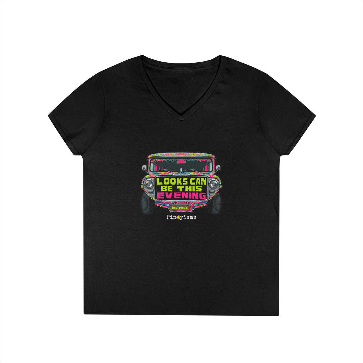 Looks Can Be This Evening Jeepney V-neck Shirt