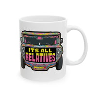 It's All Relatives Jeepney White Mug