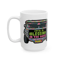 It's a Blessing in the Skies Jeepney White Mug