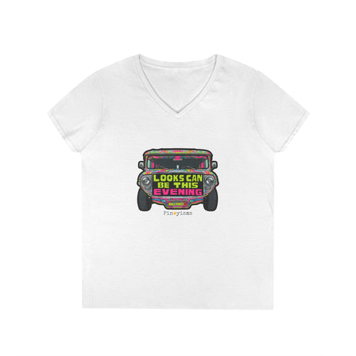 Looks Can Be This Evening Jeepney V-neck Shirt