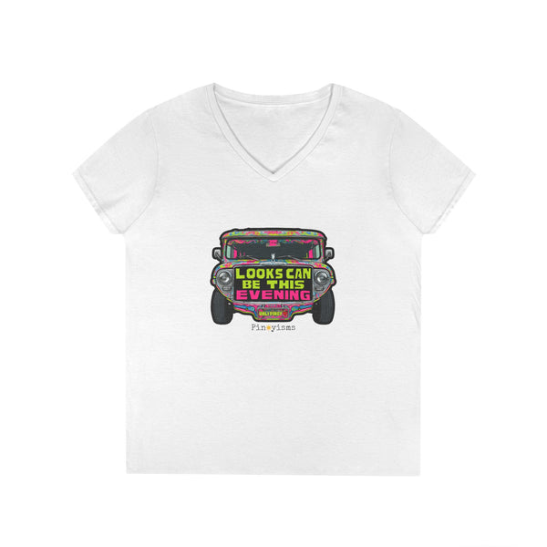 Looks Can Be This Evening Jeepney V-neck Shirt
