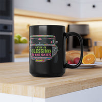 It's a Blessing In The Skies Jeepney Black Mug