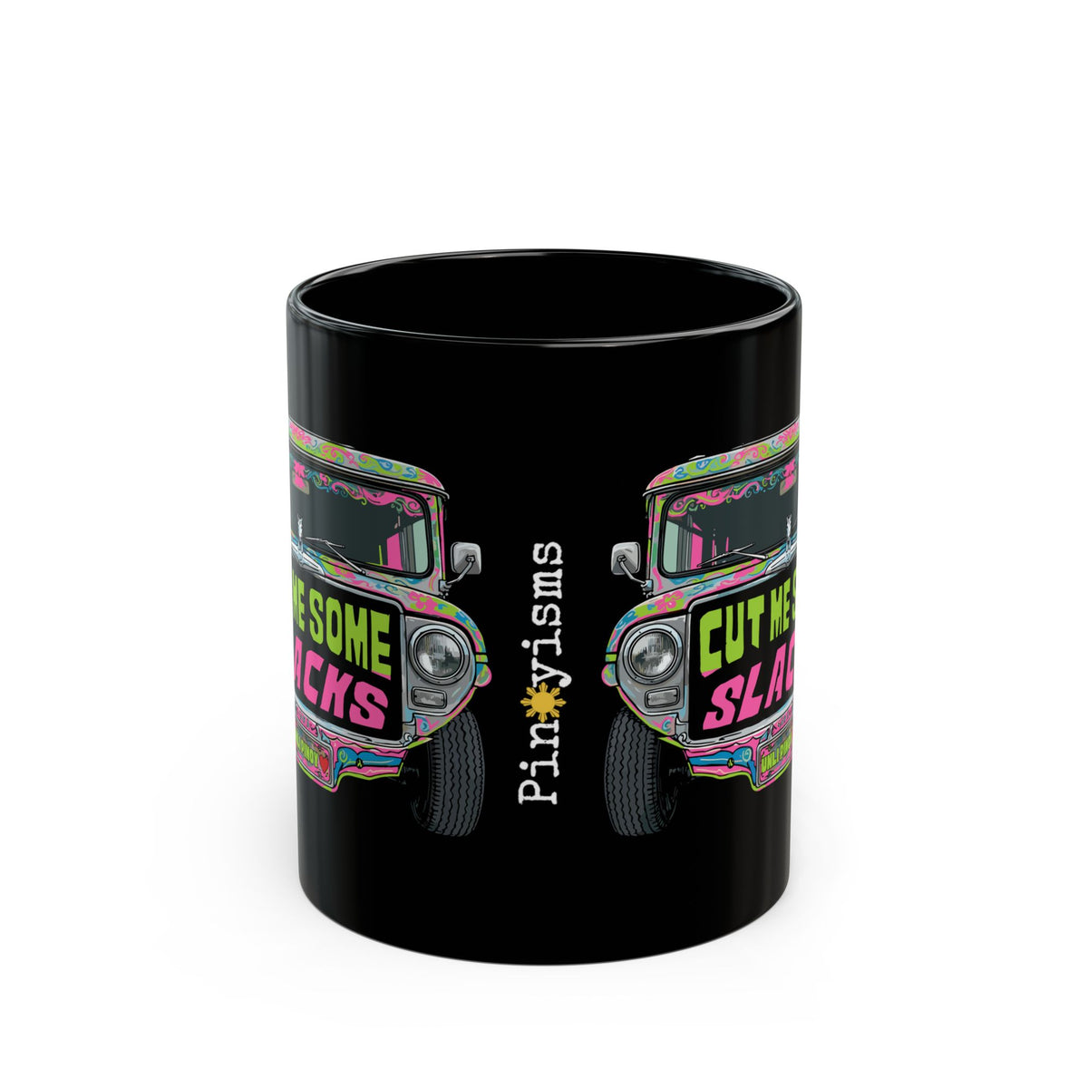 Cut Me Some Slacks Jeepney Black Mug