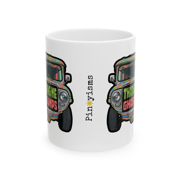 That Gives Me Ghost Bumps Jeepney White Mug