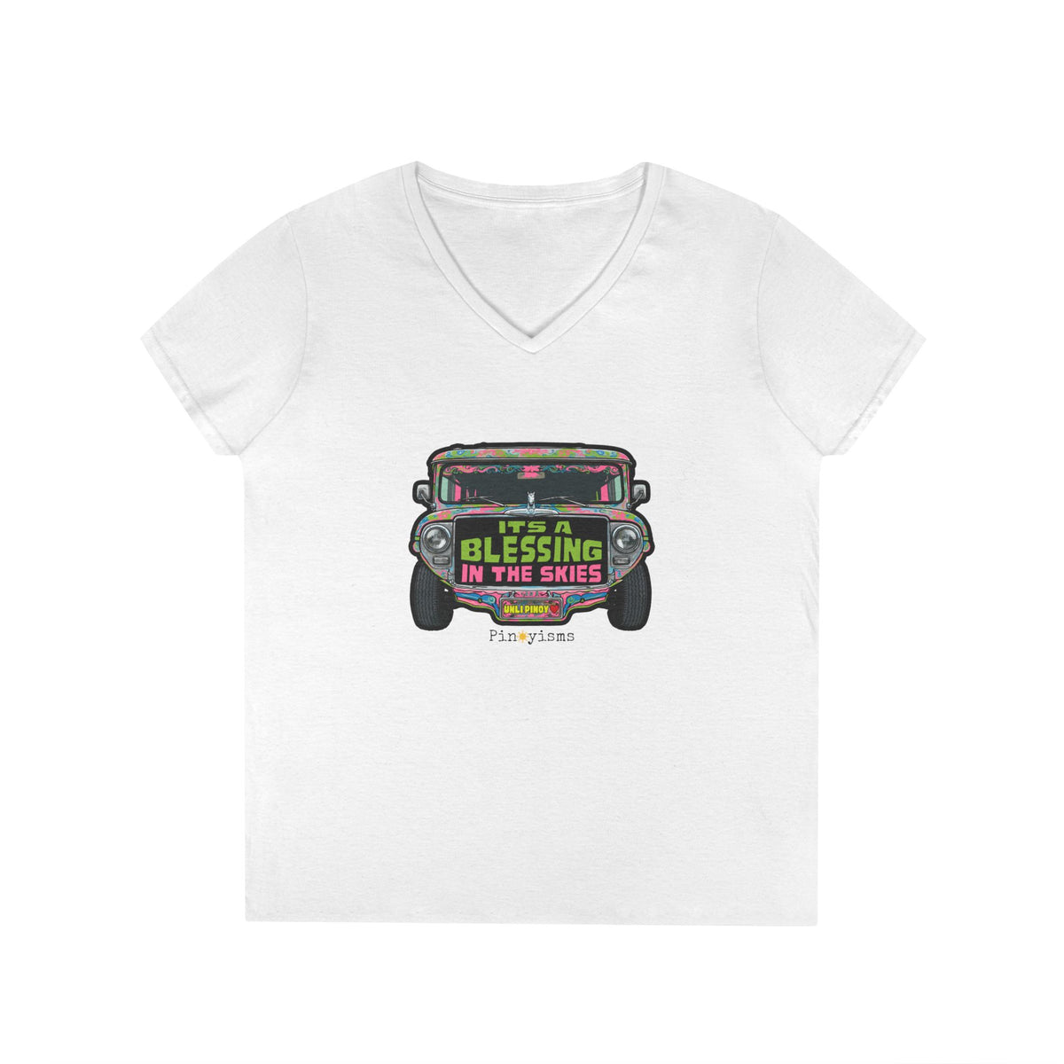 It's A Blessing In The Sky Jeepney V-neck Shirt
