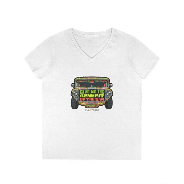 Give Me the Benefit of the Daw Jeepney V-neck Shirt