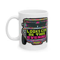 Looks Can Be this Evening Jeepney White Mug
