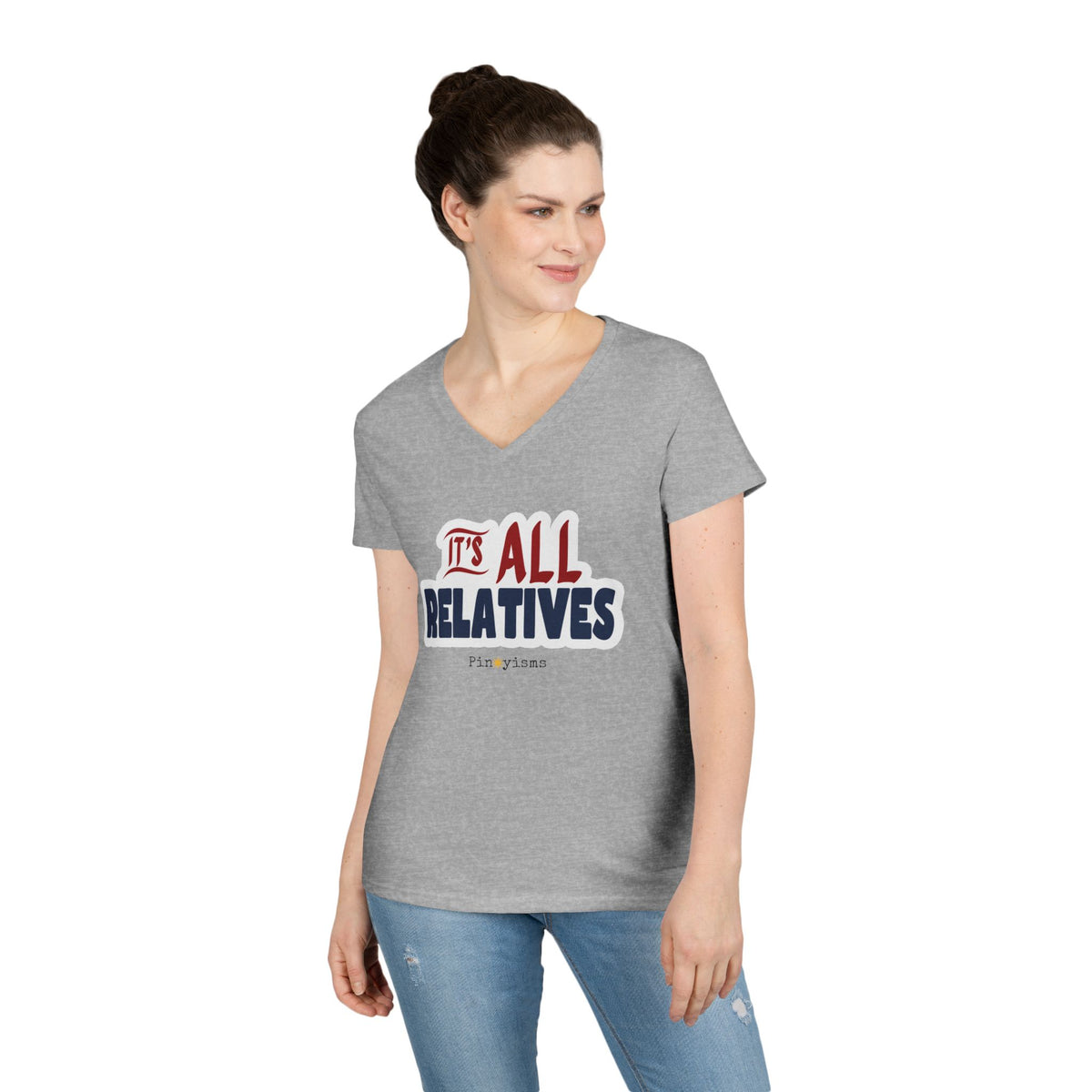 It's All Relatives V-neck Shirt