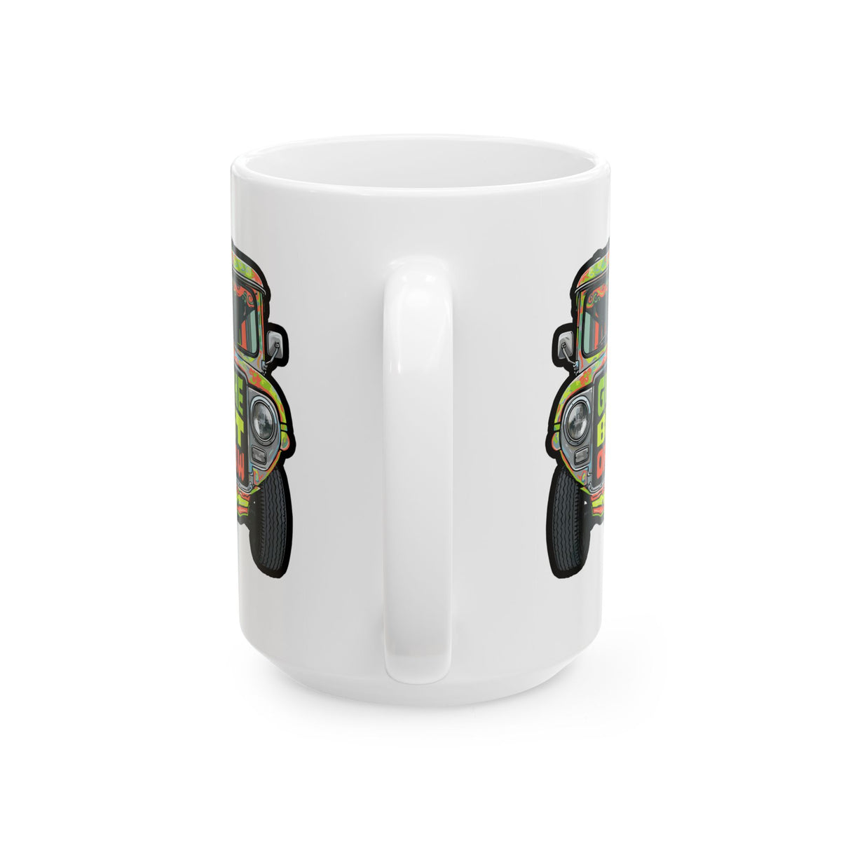 Give Me the Benefit of the Daw Jeepney White Mug
