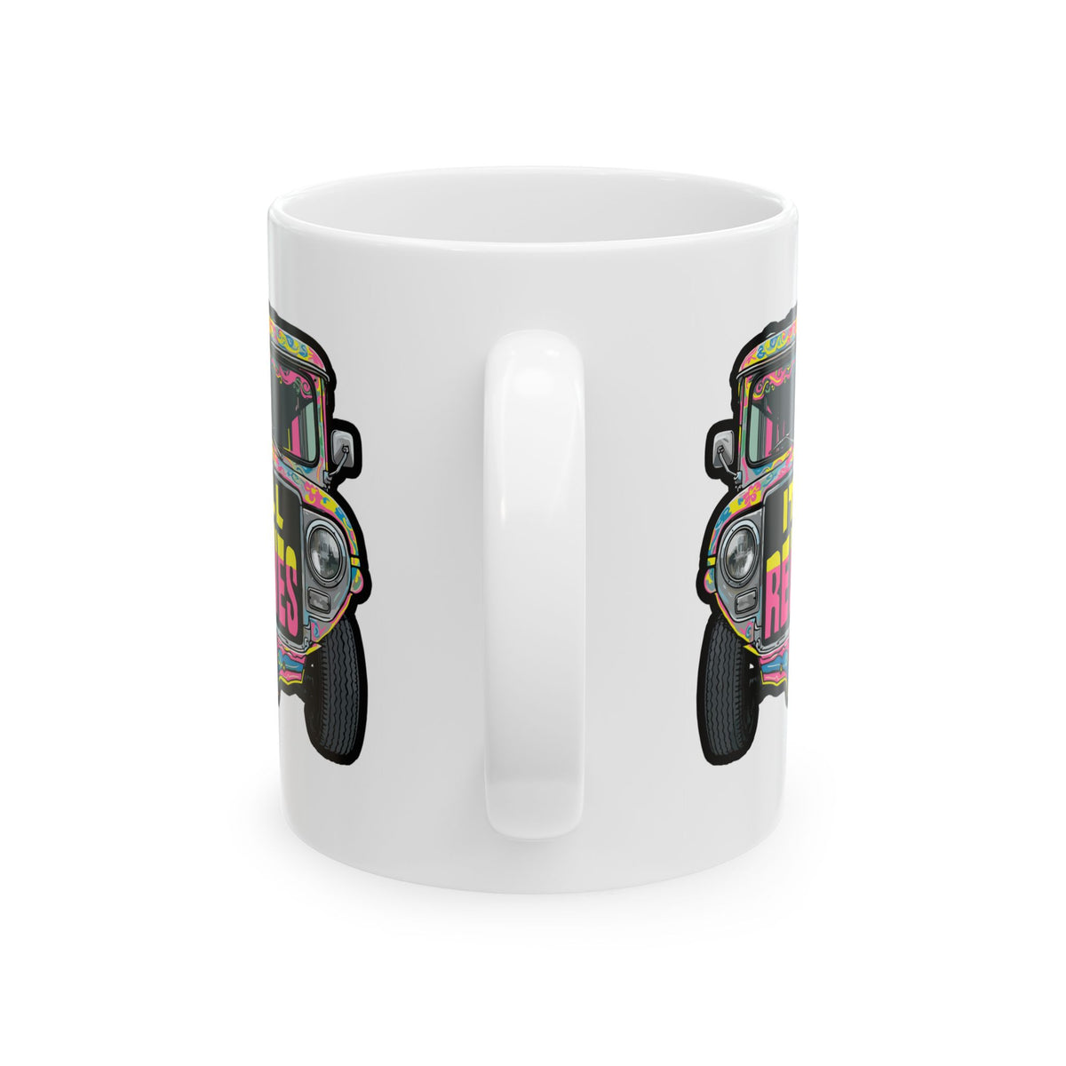 It's All Relatives Jeepney White Mug
