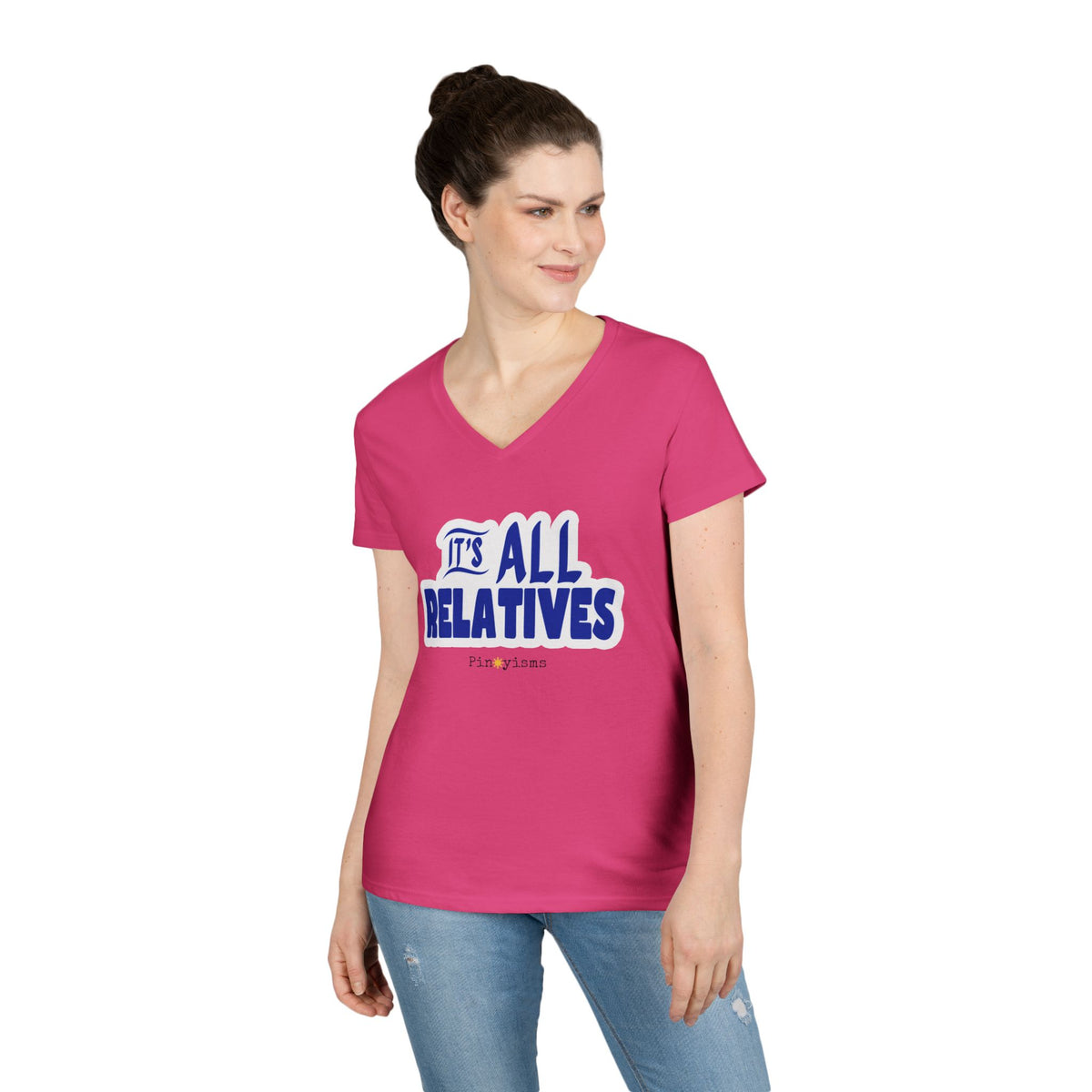 It's All Relatives V-neck Shirt