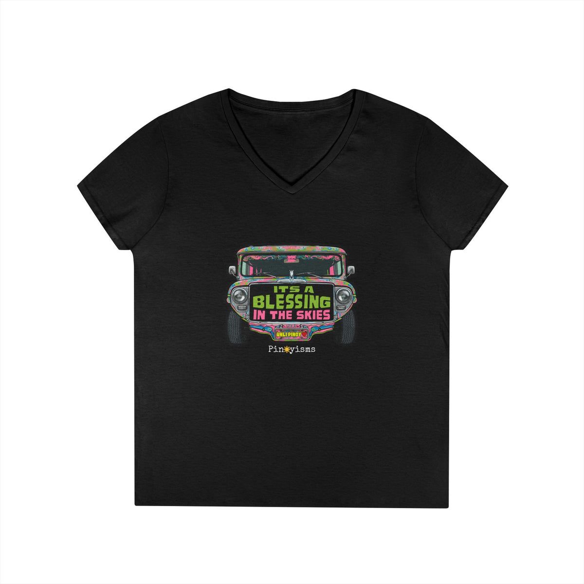 It's A Blessing In The Sky Jeepney V-neck Shirt