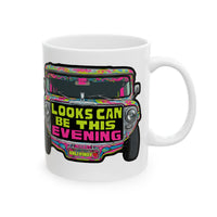 Looks Can Be this Evening Jeepney White Mug