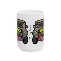 God Knows Judas Not Pay Jeepney White Mug