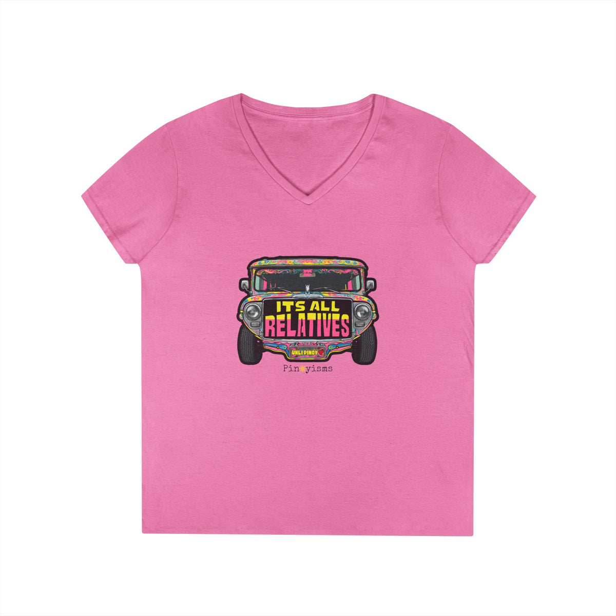 It's All Relatives Jeepney V-neck Shirt