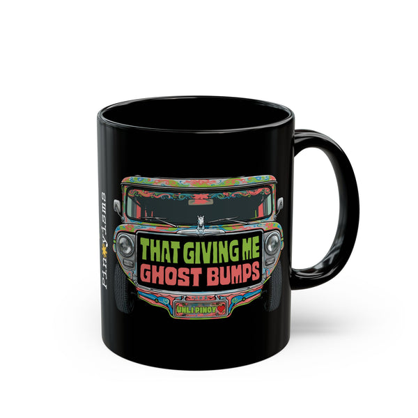 That Gives Me Ghost Bumps Jeepney Black Mug