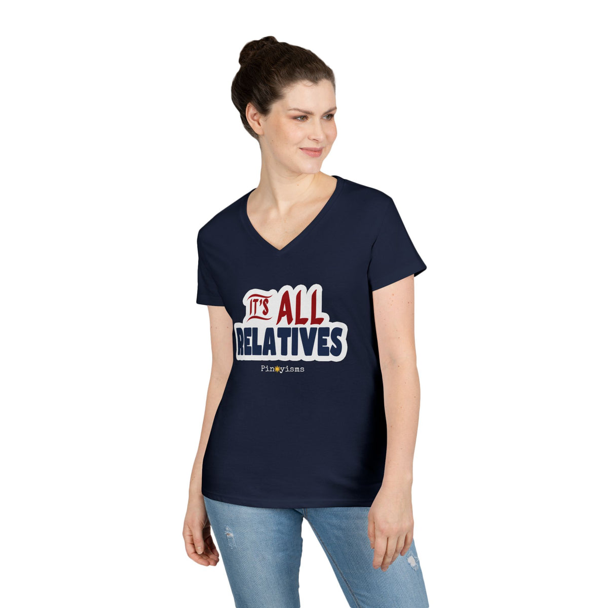 It's All Relatives V-neck Shirt