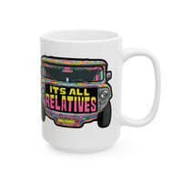 It's All Relatives Jeepney White Mug