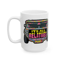 It's All Relatives Jeepney White Mug