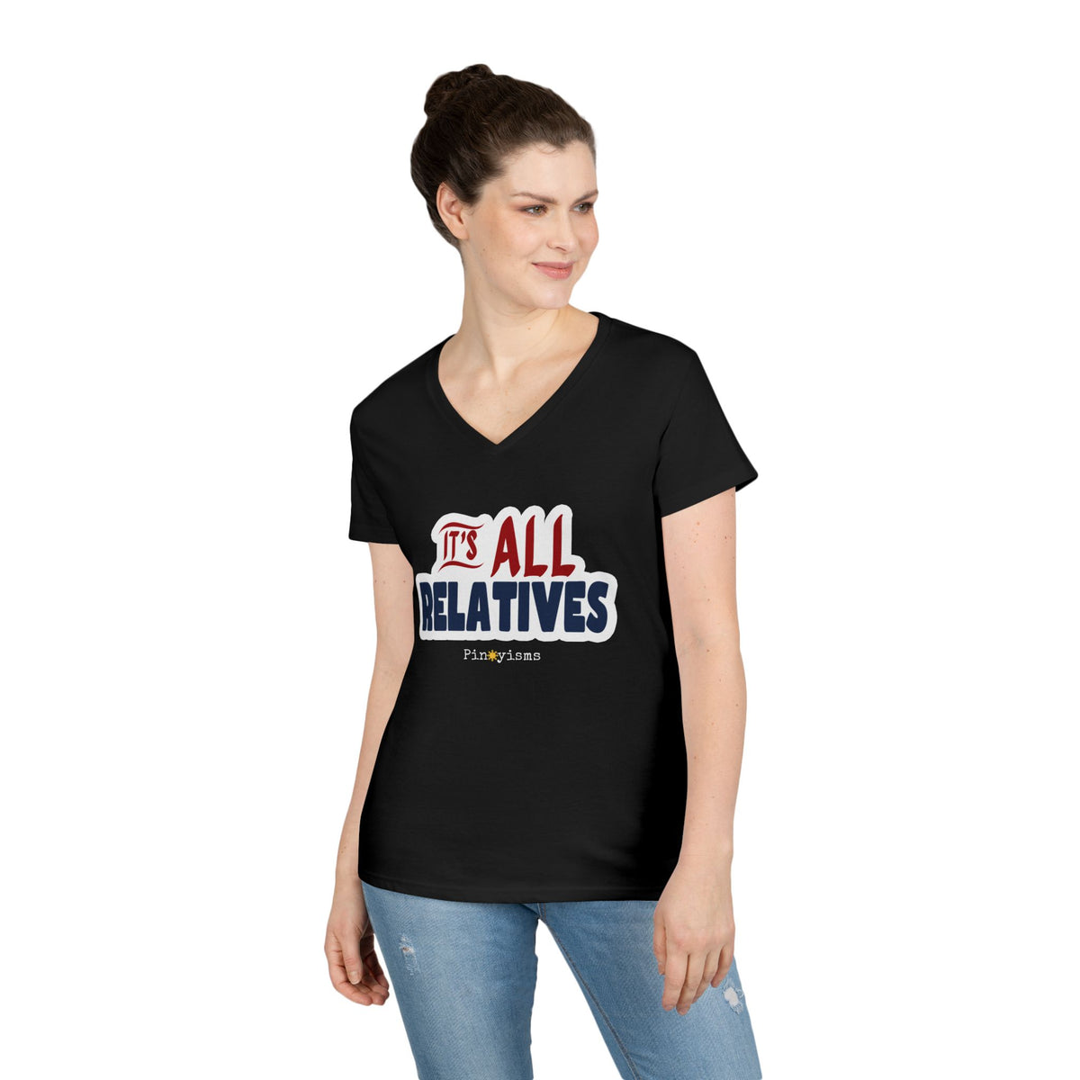 It's All Relatives V-neck Shirt
