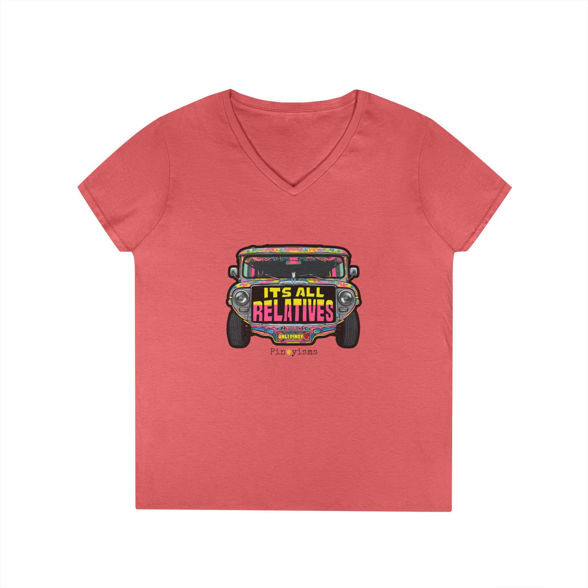It's All Relatives Jeepney V-neck Shirt
