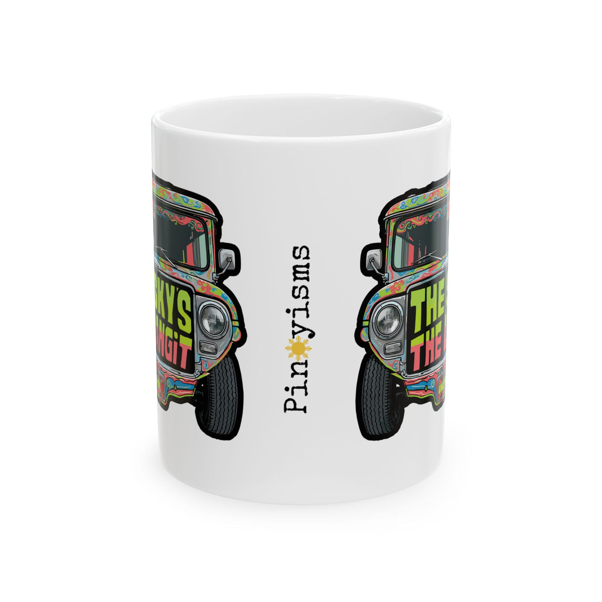 The Sky's the Langit Jeepney White Mug