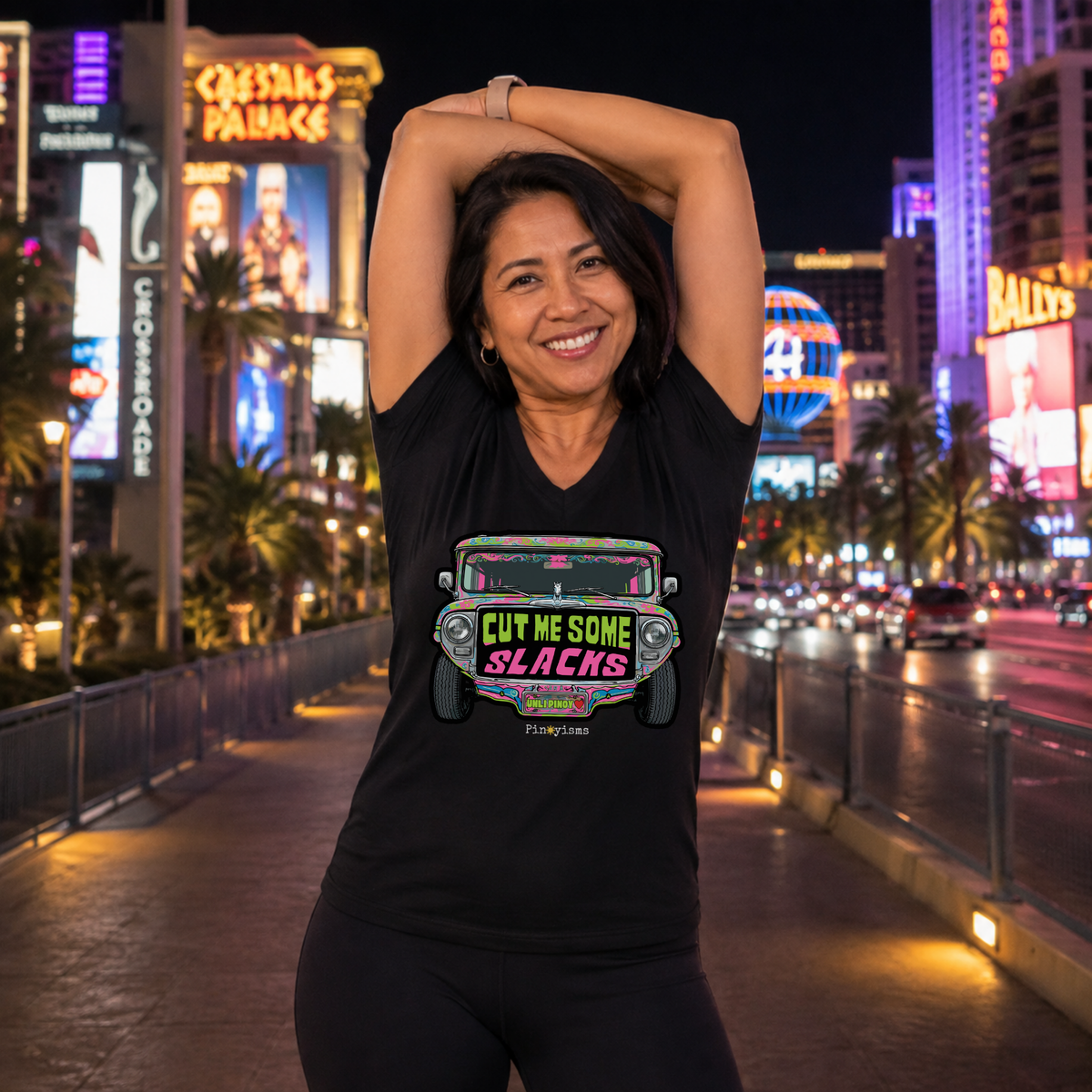 Cut Me Some Slacks Jeepney V-Neck Shirt